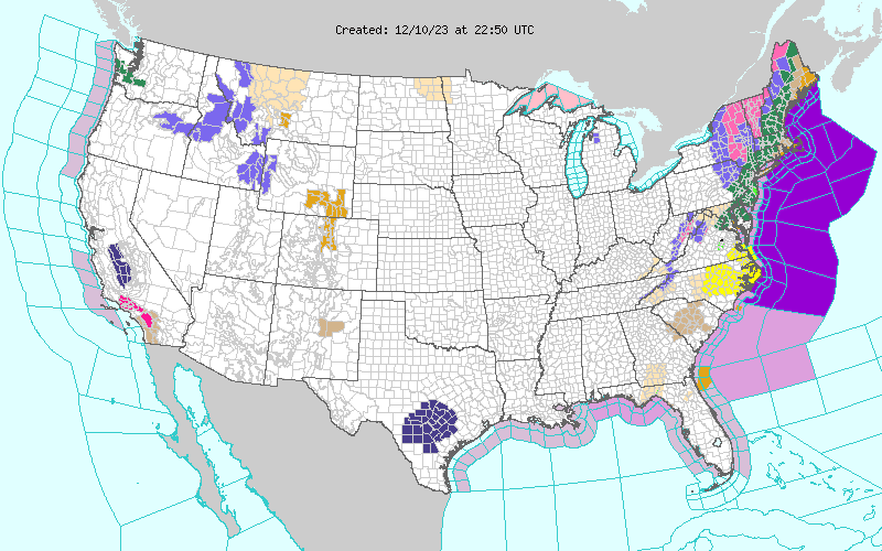 Weather across America image