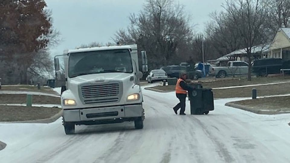 Tulsa Trash Haulers Work Extended Hours to Clear Backlog Caused by Winter Storm image