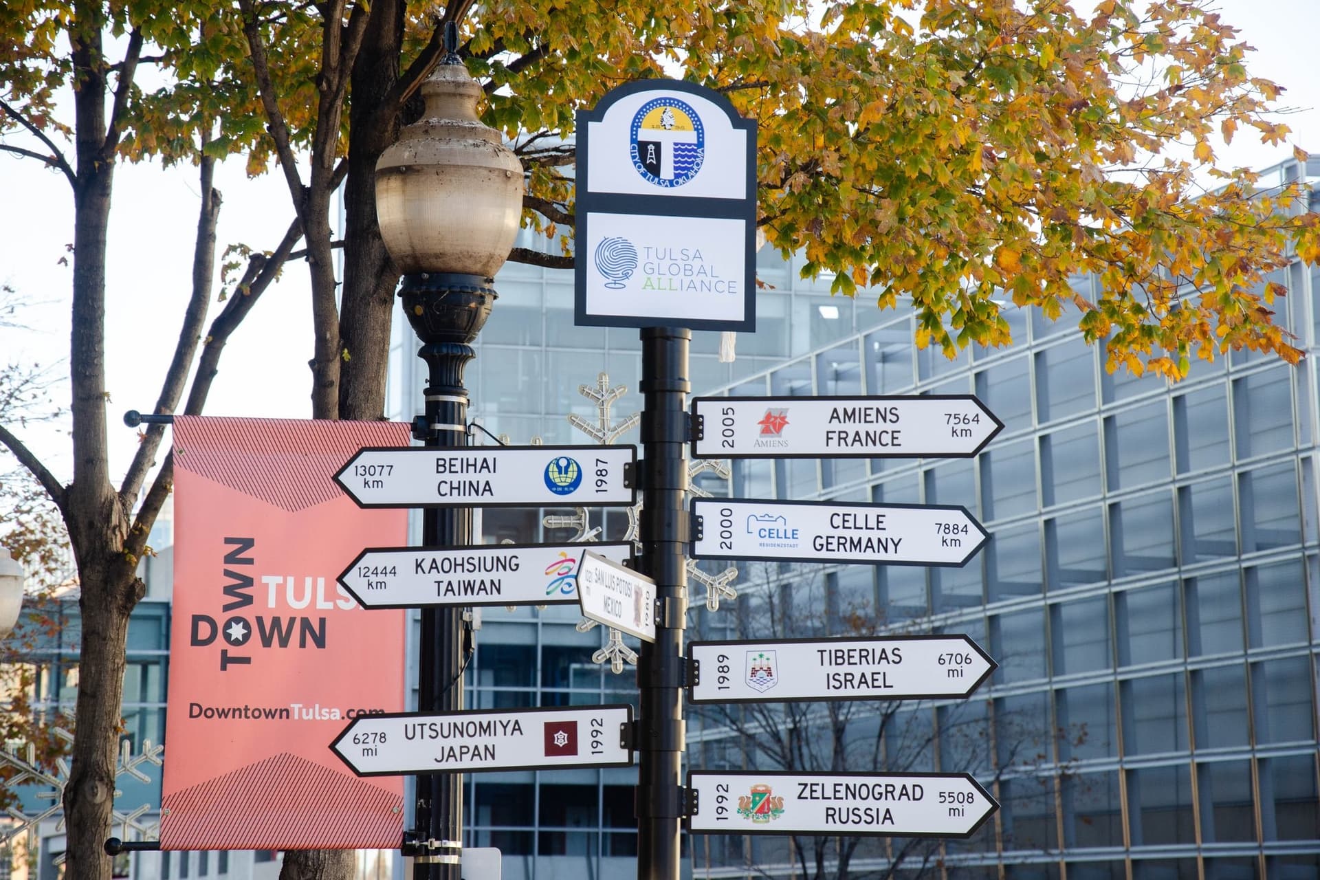 Sister Cities Directional Sign Dedication Held at Tulsa City Hall image
