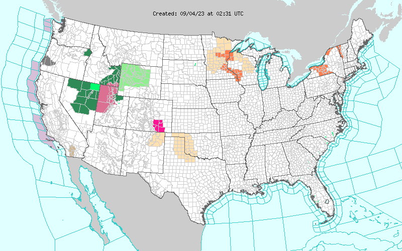 Weather across America image