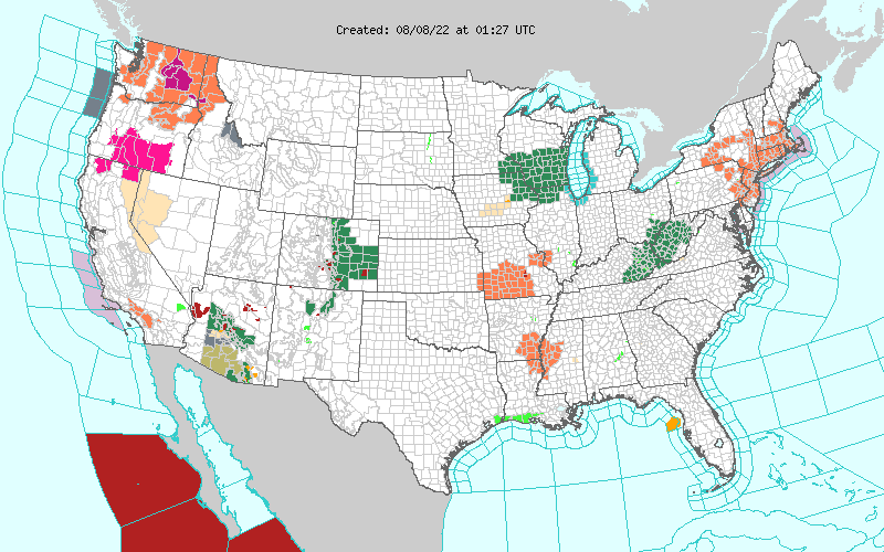Weather across America image