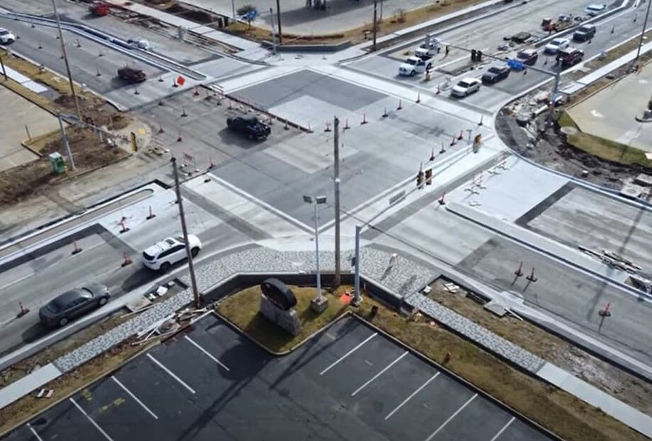 New Orleans Square intersection project halfway done image