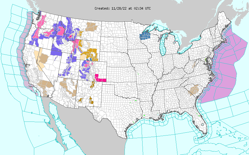 Weather across America image