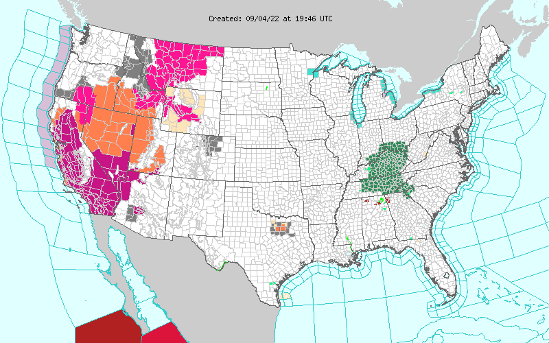 Weather across America image