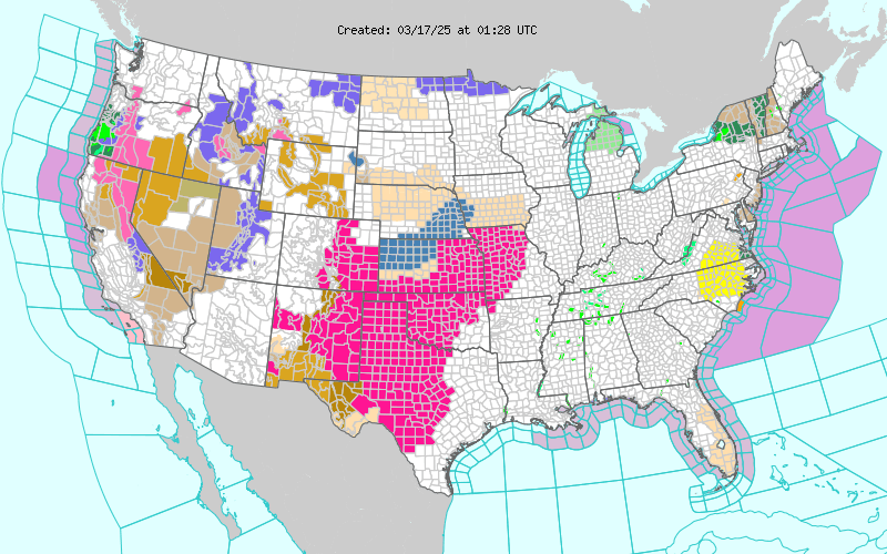 Weather across America image