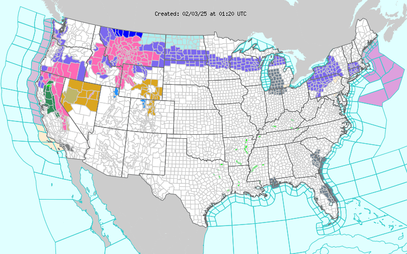 Weather across America image